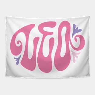 Pink Leo Zodiac Design Tapestry