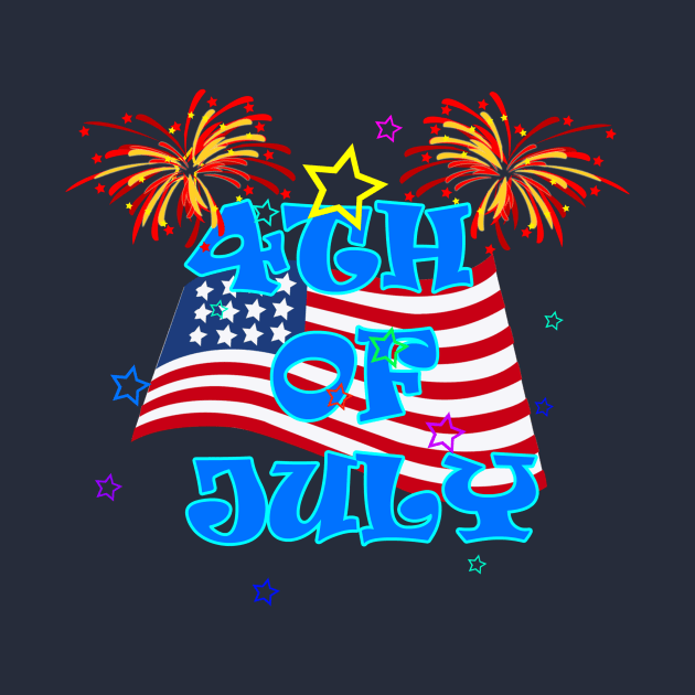 July 4th America by Saldi