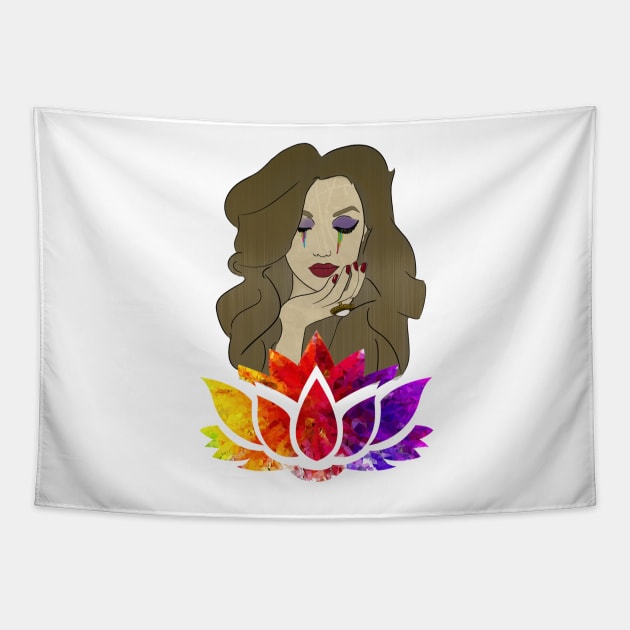 Lotus Flower Tapestry by RayBands21