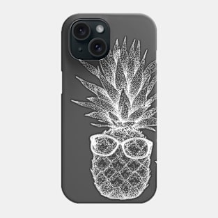 Pineapple Friend - chalkboard, fruit, glasses Phone Case