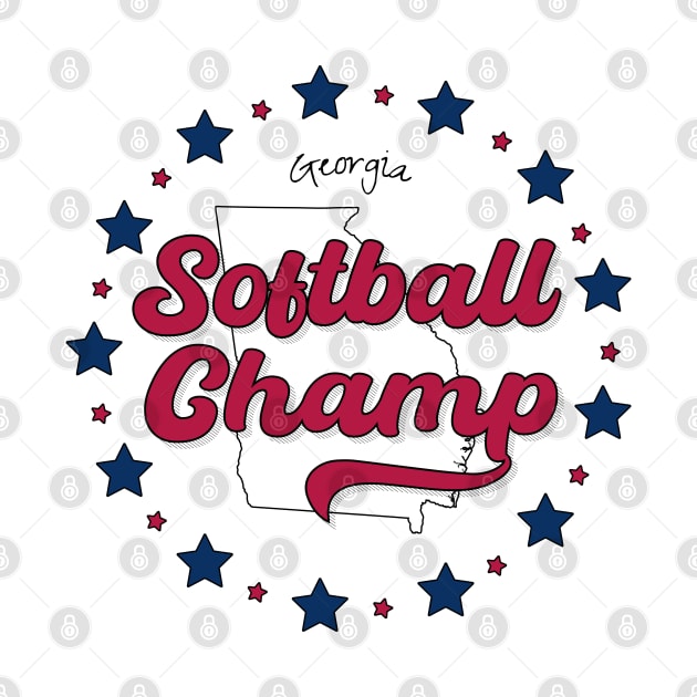 Softball Champ Georgia GE by PureJoyCraft