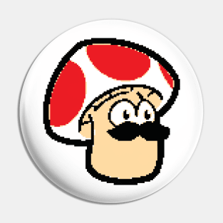 ShroomDood (Pixel/White) Pin