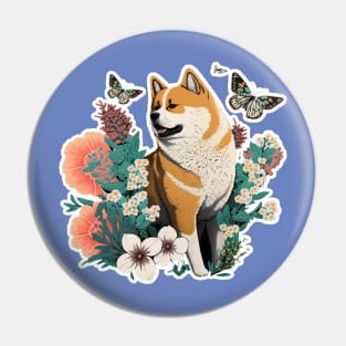 Akita Dog Pin