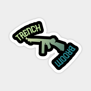 Tommy Gun Trench Broom Magnet