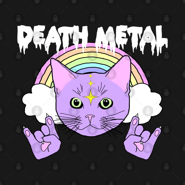 Death Metal Kitty by PsychyPrincess