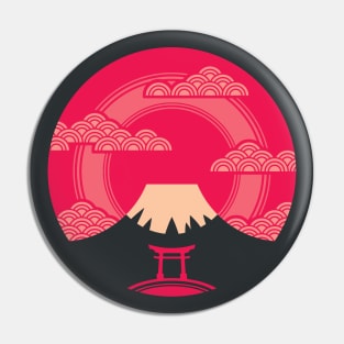 Fuji Sunset Pin