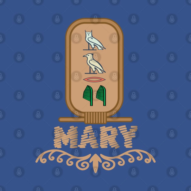 MARY-American names in hieroglyphic letters,  a Khartouch by egygraphics