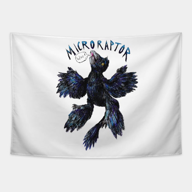 Microraptor Tapestry by Fudepwee