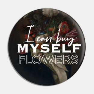 i can buy myself flowers painting man Pin