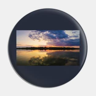 sunset reflection pano Pin