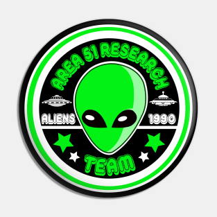 Alien Research Team Pin