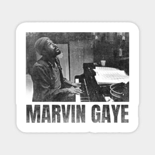 marvin gaye simple urban black n white Magnet