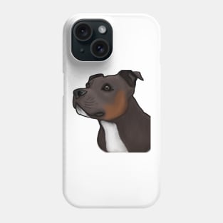 Cute Staffordshire Bull Terrier Drawing Phone Case