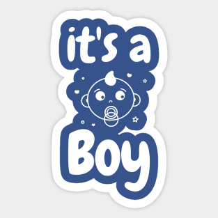 It's a Boy stickers, Zazzle