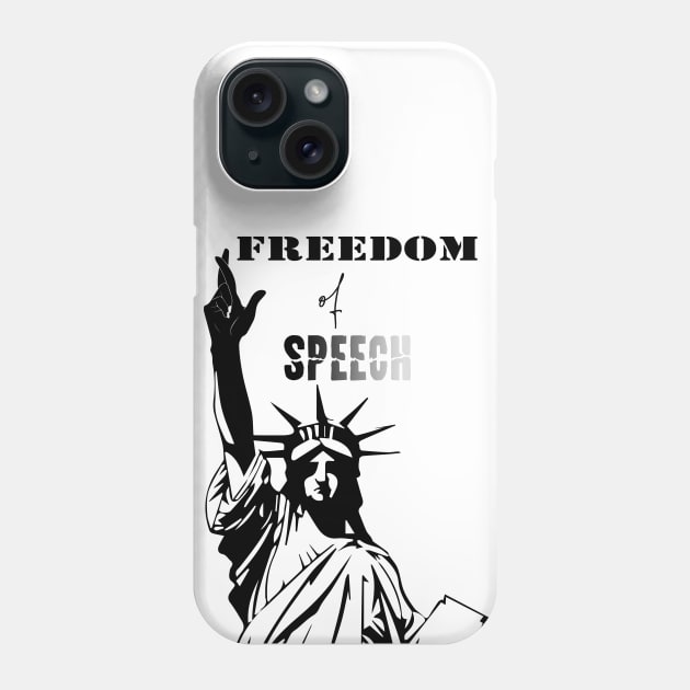 Freedom of Speech Phone Case by Dj-Drac