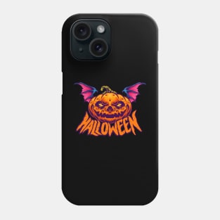 halloween family pumpkin head illustration Phone Case