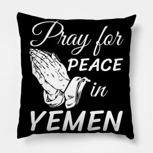 Pray for peace in Yemen #SaveYemen Pillow