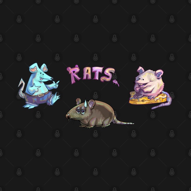 Exasperated Rat Party Pals Rodent Buddies by evumango