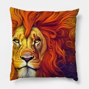 Proud and Elegant Lion Pillow