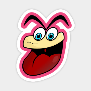 Goofy Funny Face Cartoon Emoji Magnet