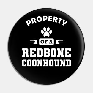 Redbone Coonhound Dog - Property of a redbone coonhound Pin