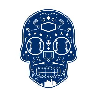 Los Angeles Baseball Sugar Skull T-Shirt