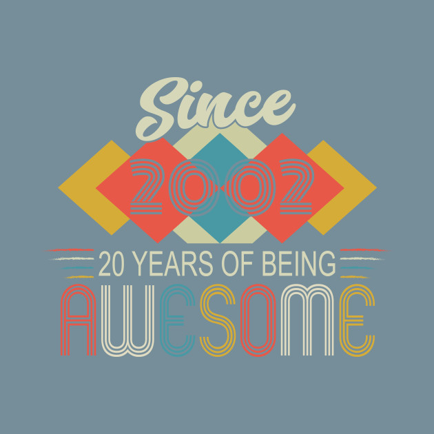 Disover Awesome since 2002 retro gifts - Awesome Since 2002 - T-Shirt