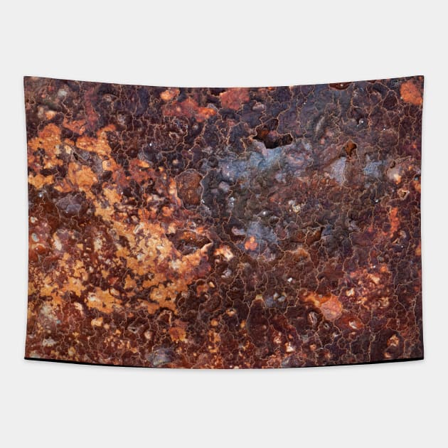 Beautiful Rust Pattern from Saltwater Corrosion Tapestry by LucentJourneys