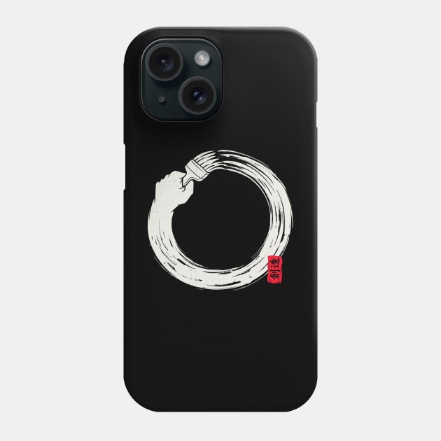 Japanese Enso | Paint Brush Phone Case by Gammaray