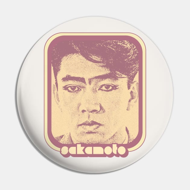 Ryuichi Sakamoto /////// Retro 80s Fan Art Design Pin by DankFutura