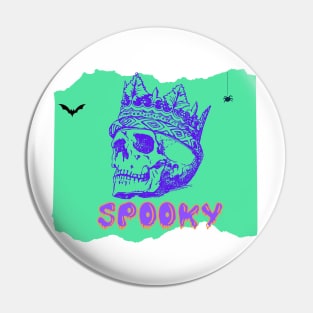 Spooky skull Pin