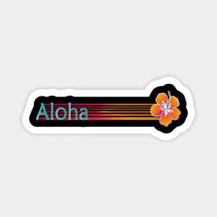 Aloha Hawaiian Hibiscus Magnet