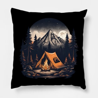 Camping Life Into The Wild Pillow