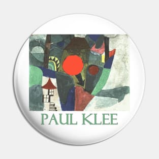 With the Setting Sun by Paul Klee Pin