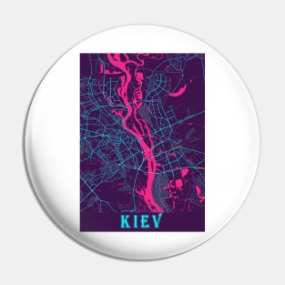 Kiev Neon City Map Pin