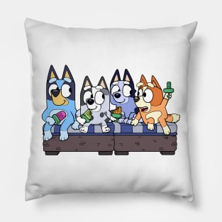 Funny Bluey Pillow