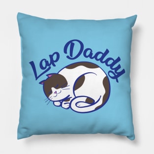 Lap Daddy (brown spot cat) Pillow