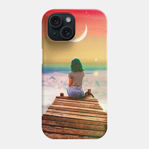 The Pier And The Moon Phone Case by SeamlessOo