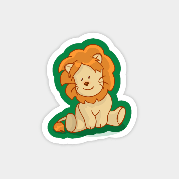 Lion! Magnet by AnishaCreations