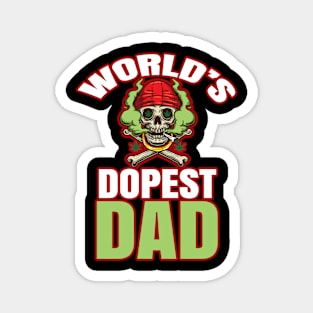 World's Dopest Dad Magnet