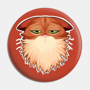 tired puss Pin
