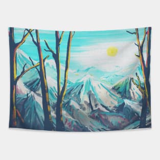 Mountain Painting Tapestry