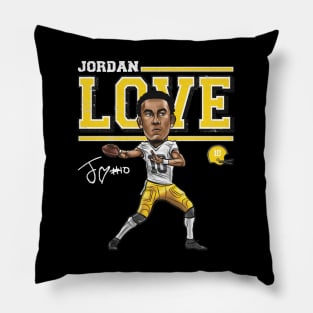 Jordan Love Green Bay Cartoon Pillow