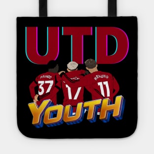 UTD Youth Kobbie Mainoo Alejandro Garnacho Rasmus Hojlund Minimalist Tote