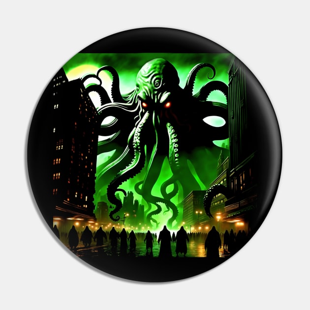 The Call of Cthulhu Pin by dnacreativedesign