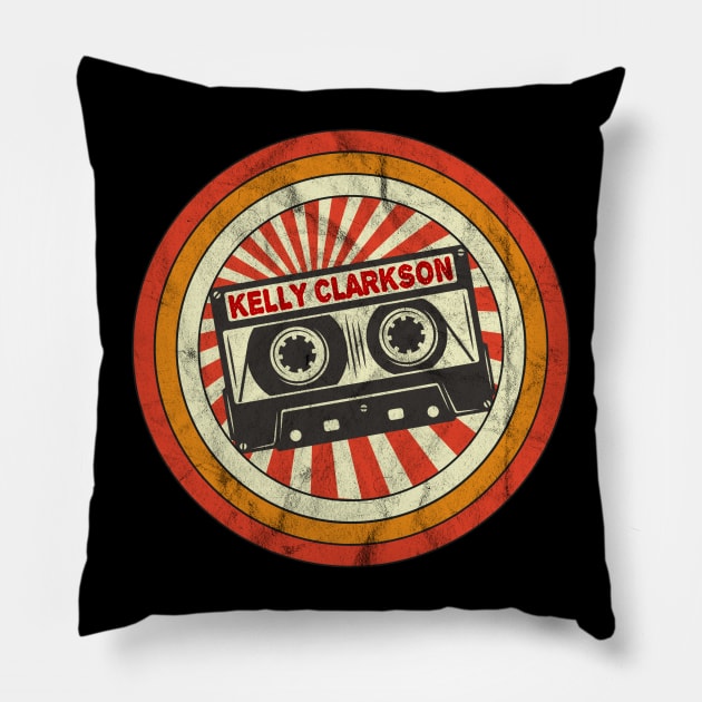 Kelly Proud Name Retro Cassette Vintage Pillow by Skeleton Red Hair