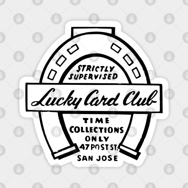 Lucky Card Club Magnet by Yeaha