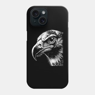 Eagle head art in linear style Phone Case