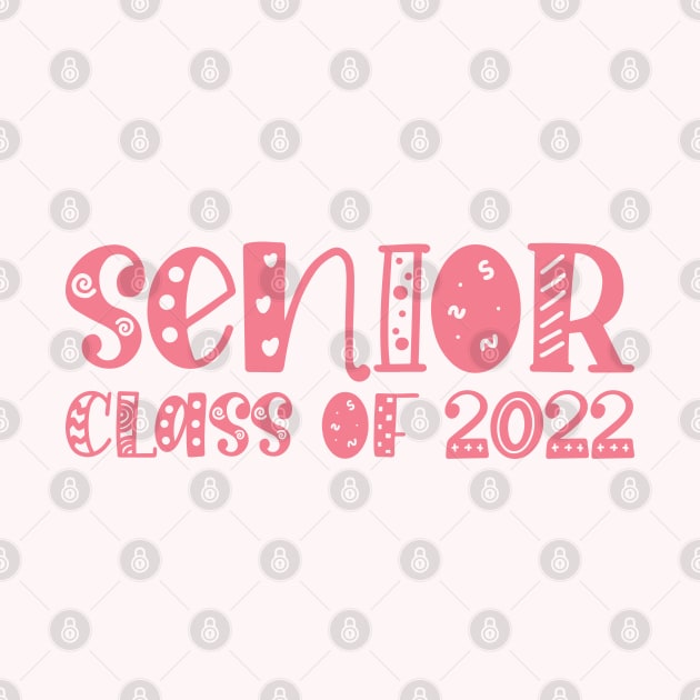 Senior Class of 2022 Graduation Pastel Pink by hwprintsco