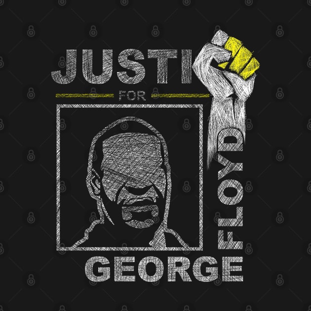 Black Lives Matter Justice For George Floyd No Racism by HOWAM PROJECT